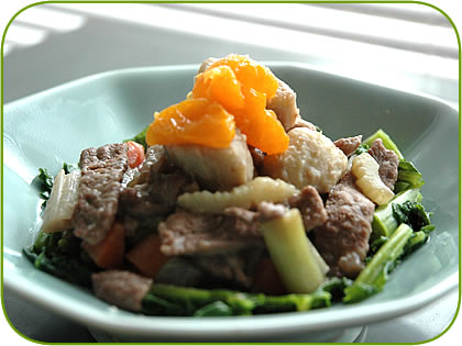 豚肉と海老芋のワイン煮～静岡の特産品が栄養バランス満点メニューに。